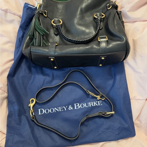 Dooney & Bourke Black Leather Shoulder Bag - Picture 10 of 13